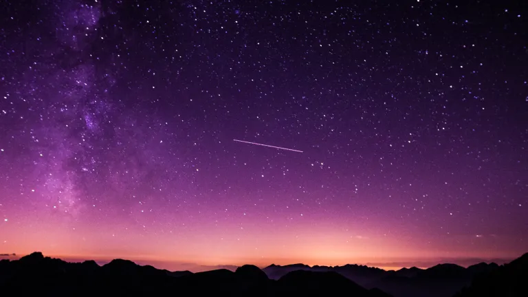 And for God, the omnipotent Creator who designed the laws of nature, it is nothing to supernaturally intervene in the creation to carry out what we might deem impossible. A night sky filled with stars.
