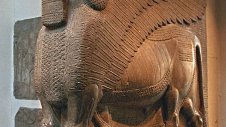 Giant winged-bull statues guarded the entrances to the palaces of Assyria’s warrior kings.