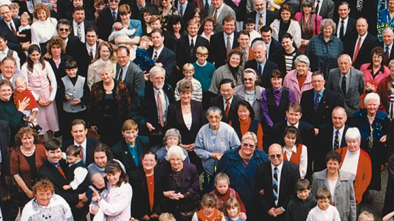 A group of church people.