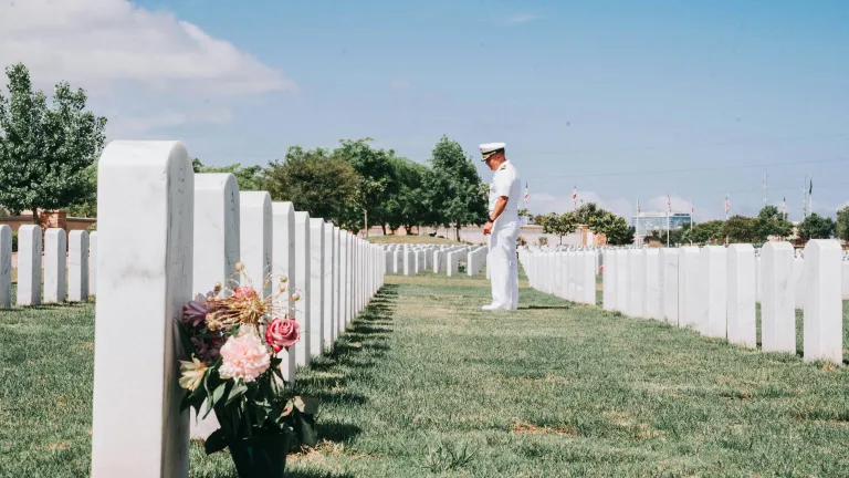 A military cemetary.