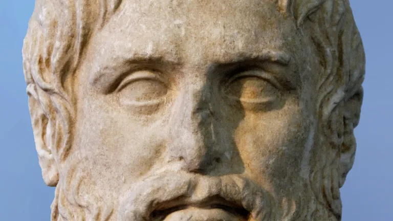 Many historians and religious scholars note that the ideas of the Greek philosopher Plato influenced the development and acceptance of the doctrine of the Trinity. Bust of Greek philosopher Plato.