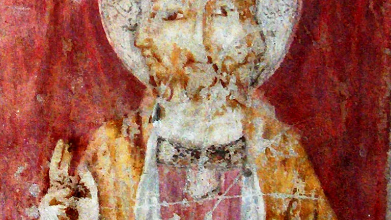 This 13th-century fresco in a church in Perugia, Italy, depicts the Trinity as a being with three faces representing Father, Son and Holy Spirit. This 13th-century fresco in a church in Perugia, Italy, depicts the Trinity as a being with three faces representing Father, Son and Holy Spirit.