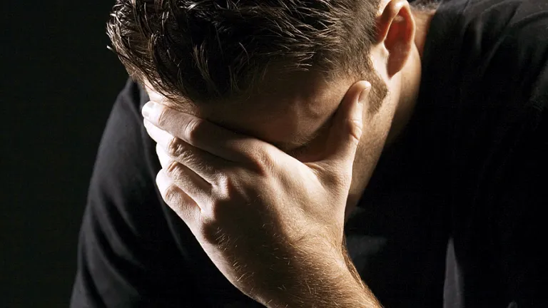 A man under distress.