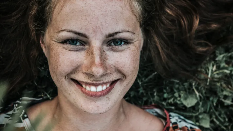Strive to be the beautiful woman you were created to be. Take care of yourself physically, develop and maintain your inner beauty, and most importantly, strive to look your best to God! Upclose photo of a young woman face.