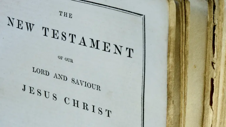 Putting together all the scriptures on the subject helps us properly understand the biblical perspective. A Bible opened to beginning of the New Testament.