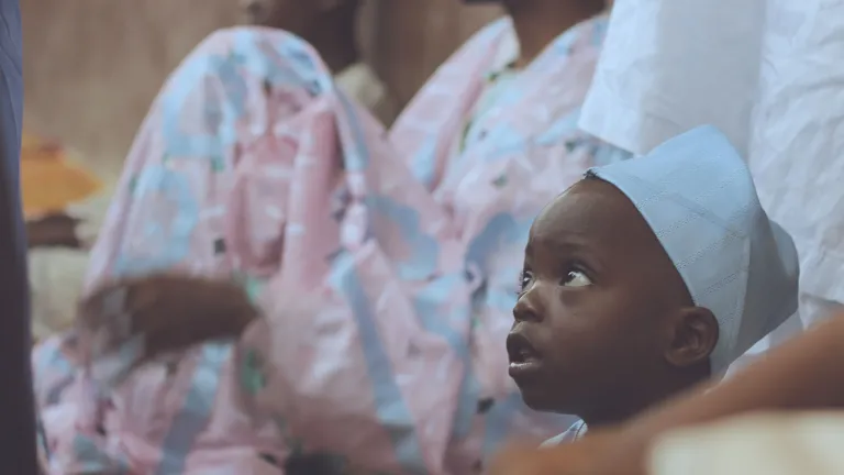 The only true, lasting, long-term solution to the problems and difficulties of this world is the return of Jesus Christ. A photo of young child in Nigeria.