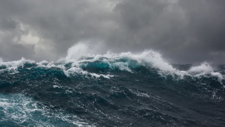 Because of the extreme evil that pervaded the earth, God said that a worldwide flood would destroy every human being except Noah and his family. Then the Flood came. A very large ocean wave.