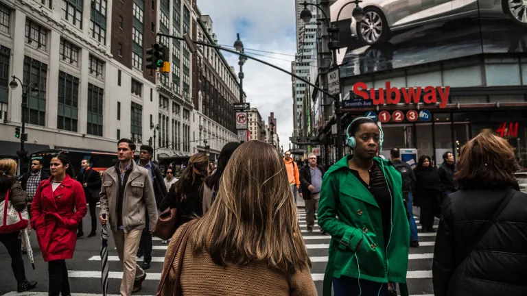 We must stay mindful of our Christian walk as we trek through the ways of this world. Making sure we don’t stray from the narrow path, but at the same time, not stepping on the people around us as we remain steadfast in our Christian goal. People walking in a busy city.