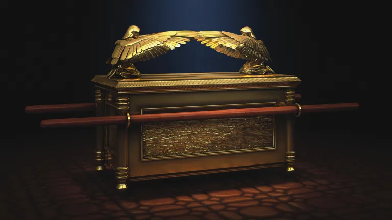 Artist rendition of the Ark of the Covenant.