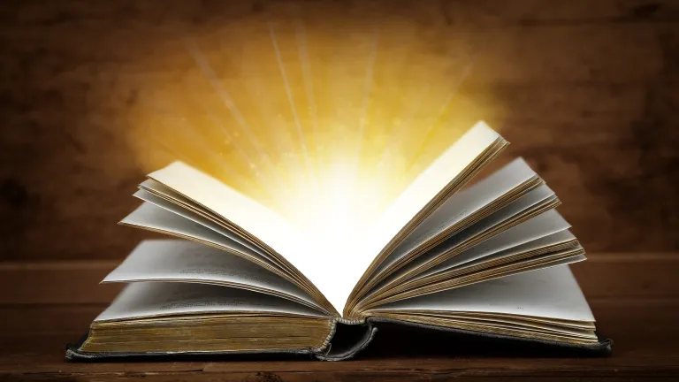The God of the Bible alone not only reveals the future, but has the astounding power to bring to pass what He has foretold! An open Bible.