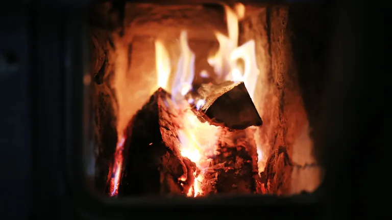 God does not forbid you a fire to warm your homes on a cold Sabbath night, nor a cooking fire, nor the lighting of a lamp in the dark. A fire burning inside a wood stove.