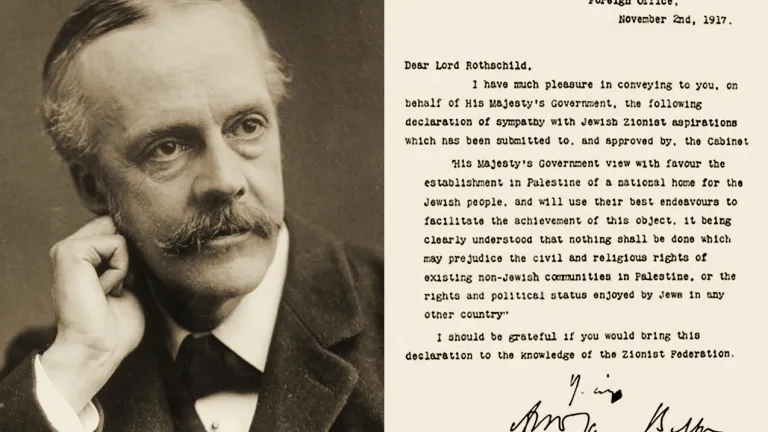 Arthur Balfour and his 1917 declaration of sympathy for a Jewish homeland. Arthur Balfour and his 1917 declaration of sympathy for a Jewish homeland.
