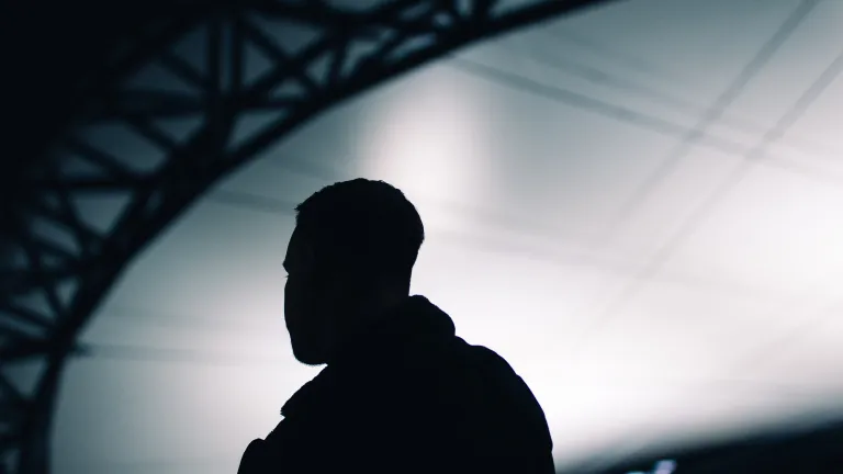 Do we ever wonder why God allows good things to happen to people? Even to people who might not believe the same way you do? A silhouette of young man.