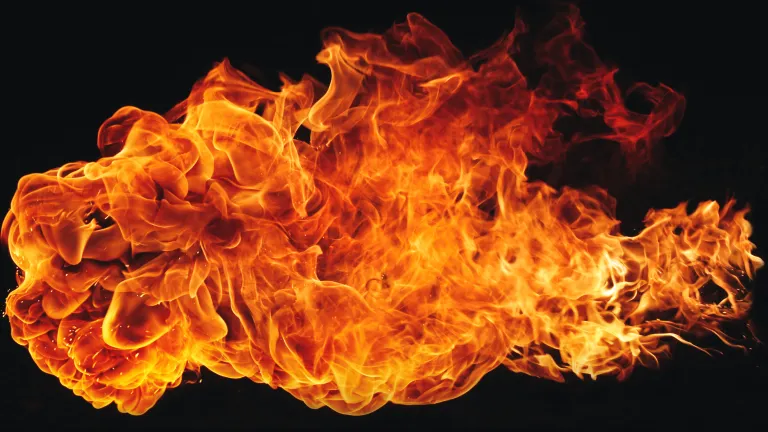 A fire flame.