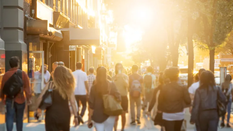 We live in a target-rich environment for showing dignity and respect toward God’s special creation made in His image. People walking on a sidewalk.