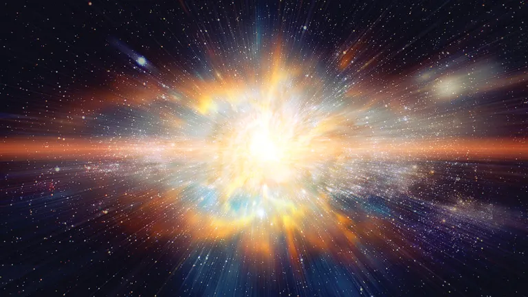 Burst of powerful light in the galaxy.