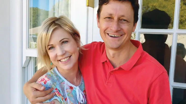 Cathy and her husband Vivien Botha in 2018, after her lung transplant. Cathy and her husband Vivien Botha.