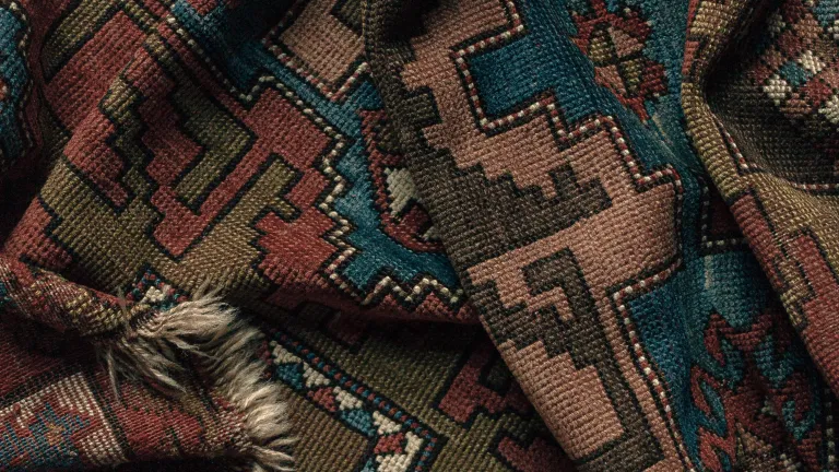 A beautiful woven rug
