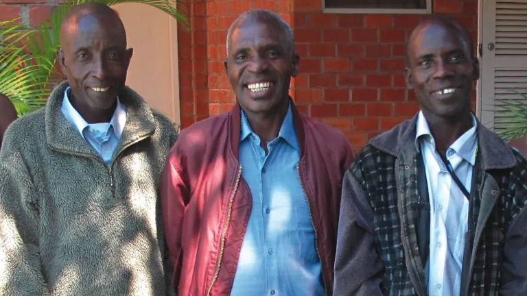 Joseph Kaputula (left) and brothers Christopher and Samuel Ndungyuyonga Joseph Kaputula (left) and brothers Christopher and Samuel Ndungyuyonga