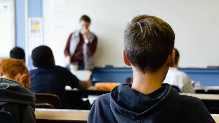 In their own words, education in public schools is being used “to spark large-scale social change” rather than just to educate children. A school room.