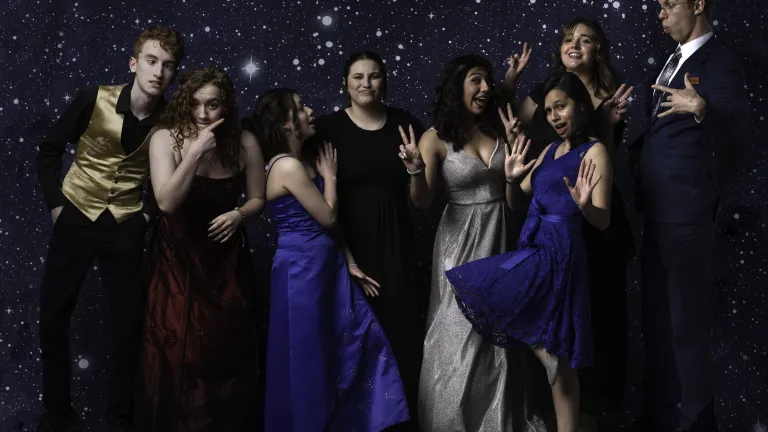 Regional Family Weekend and Teen Prom A group of teenagers in prom attire