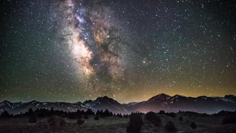 God promised Abraham, “I will multiply your descendants as the stars of heaven.” A star filled night sky.