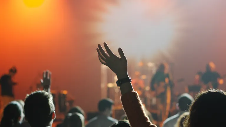True worship is so much more than just emotion and entertainment. Satan loves to stir up misdirected feelings. Is everything that feels good actually good for you? Church attendees worshipping during praise service.