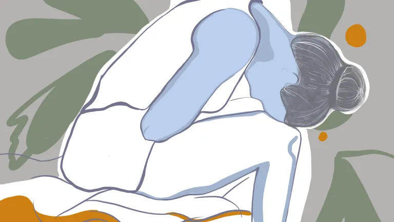 Abstract Illustration, a woman griefing