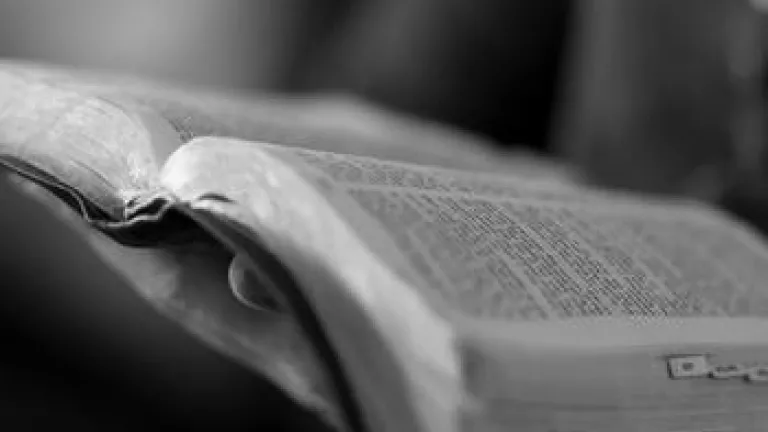 Are you ready to receive the gift of life eternal? An open Bible.