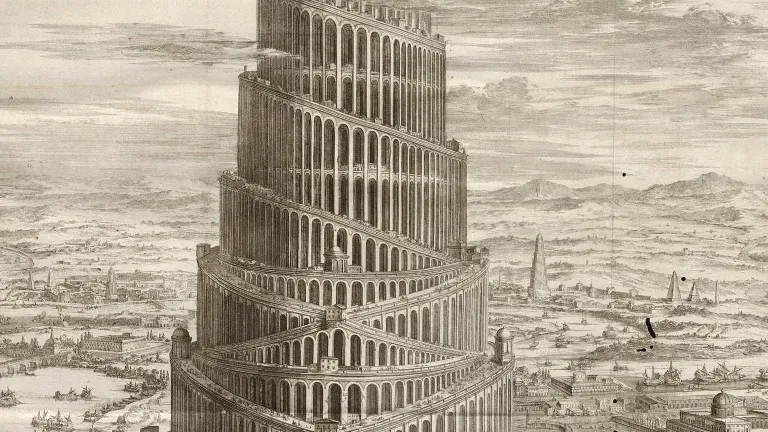 An artist's rendition of the Towel of Babel