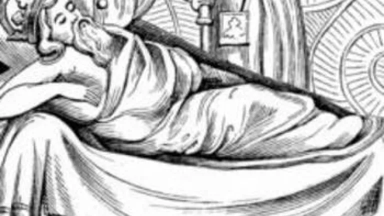 Black and white king laying down - Nebuchadnezzar Not Remember His Own Dream?