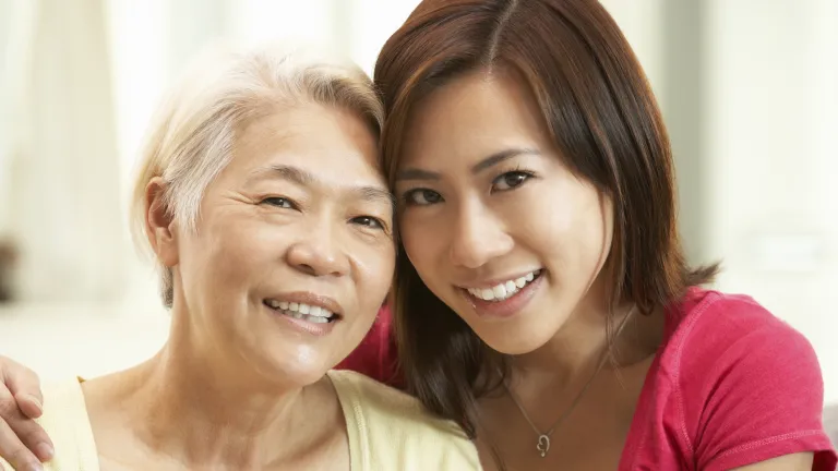 There is a reason why there had to be a proverb put in the Bible about not despising our parents when they are old. A young woman and her older mother.