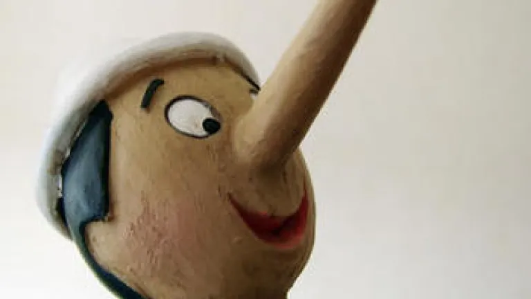 Do you have a Pinocchio Nose, Or a Pure Heart? Wood carving of Pinocchio with a long nose.