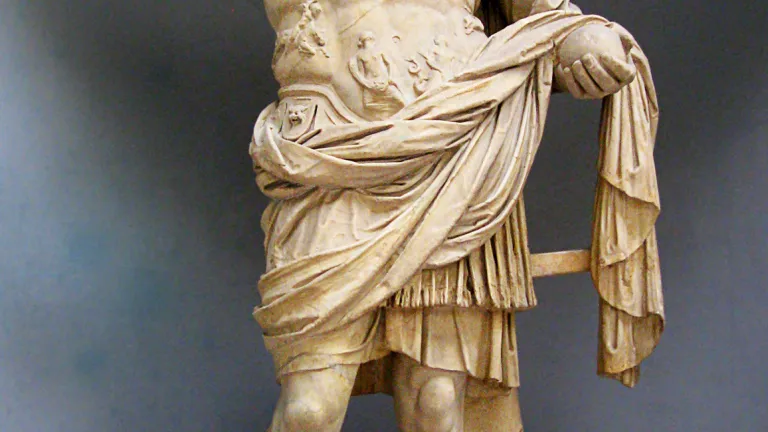 The Roman Emperor Domitian was persecuting Christians when Jesus Christ inspired John to write these words of encouragement. Statue of Roman Emperor Domitian