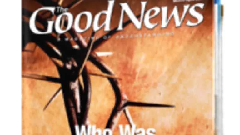 Learning From Every Word of God Cover of the Good News - March/April 2014 edition.