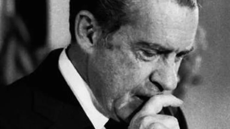 US  President Richard Nixon