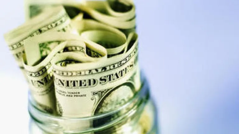 Money in a jar