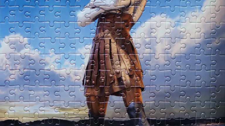 An artist's rendition of King Nebuchadnezzar's dream of the giant statue.