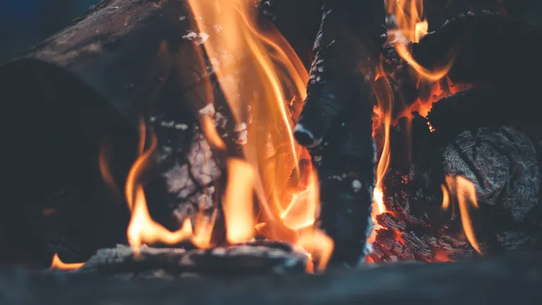 In the Bible, God’s Spirit is compared with water, rivers, oil, a cloud and fire. These comparisons would not make sense if the Holy Spirit were a person. Upclose photo of a flame of fire for burning wood.