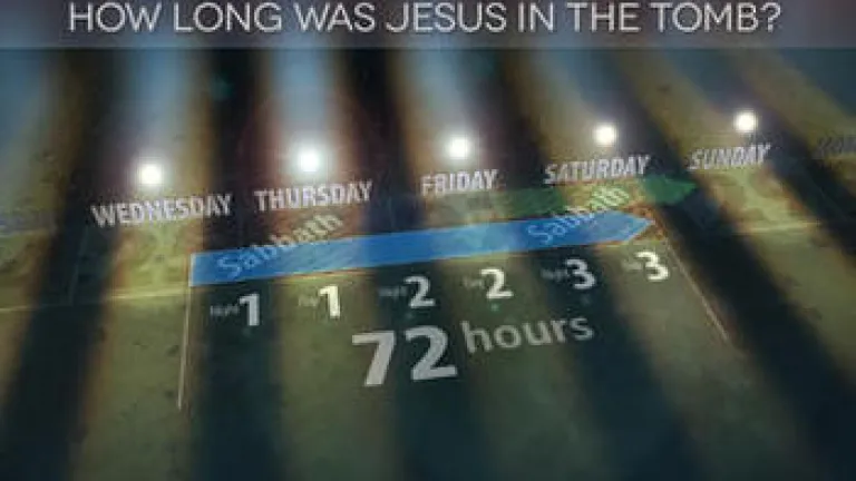 How long was Jesus in the tomb?