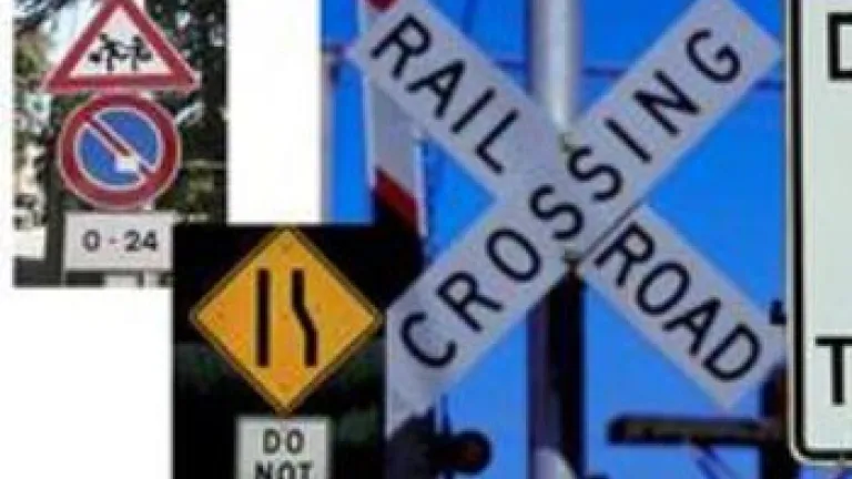 Street warning signs