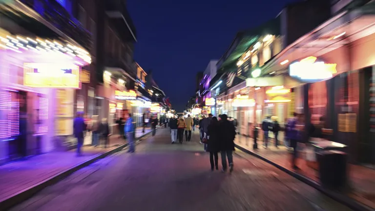 New Orleans during Mardi Gras.