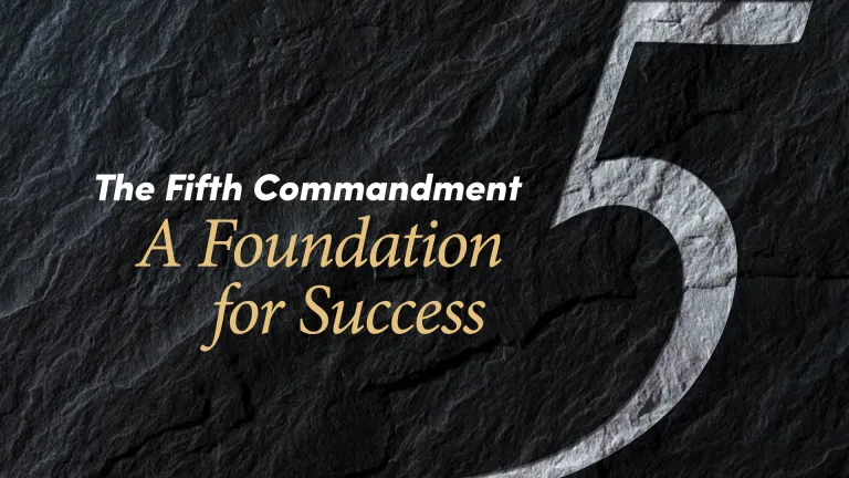 Beyond Today Bible Study -- The Fifth Commandment: A Foundation for Success