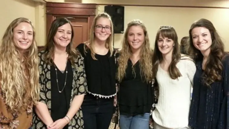 Young women at the Garden Grove Women’s Enrichment Weekend.