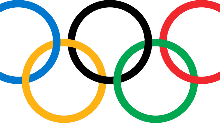 The Olympic Rings logo.
