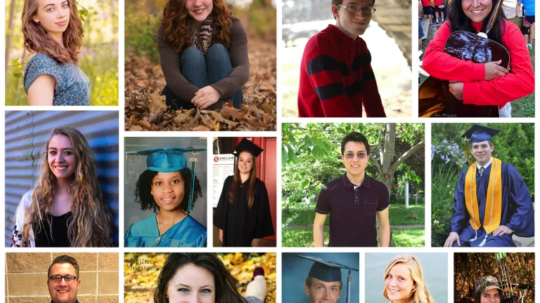 A collage of senior photos from last year's United News Senior edition.