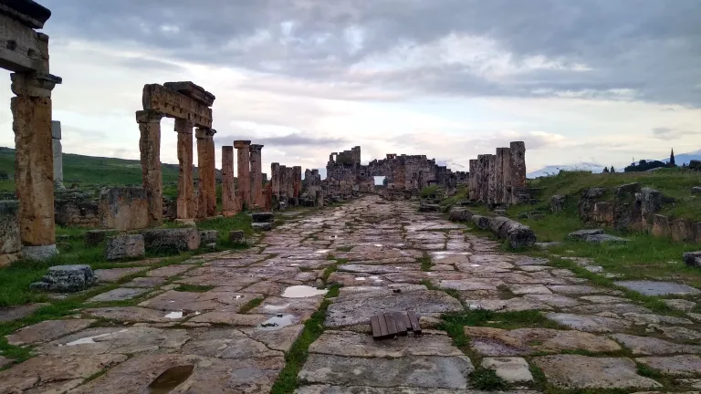 54 brethren enjoyed an eight-day educational “journey” through Turkey, visiting the sites of the seven churches of Revelation. architecture ruins in Turkey