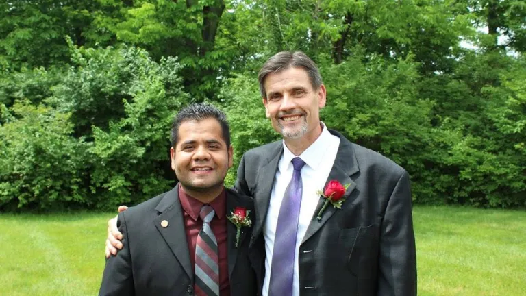 Josue Lopez with Dr. Frank Dunkle.