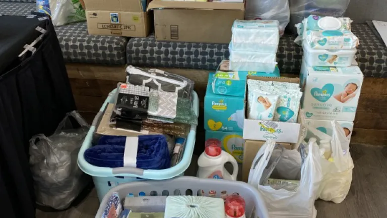 Donations collected for Christ’s Home charity organization in Pennsylvania.