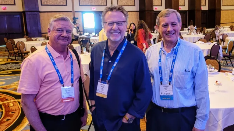 Phil Cooke with Peter Eddington and Gary Petty at the National Religious Broadcasters Conference in Dallas, Texas.